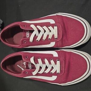 Maroon Canvas Vans